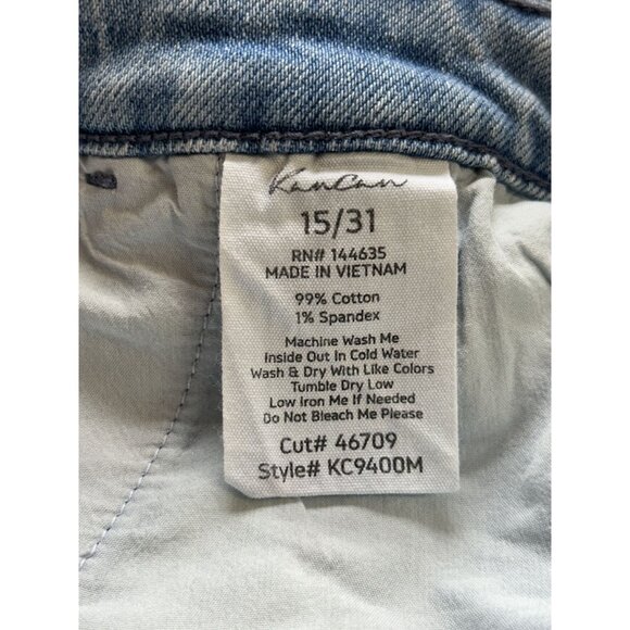 KanCan High Rise Cropped Wide Leg Jeans in Medium Blue - Sz 15/31 - NWT - Picture 6 of 6